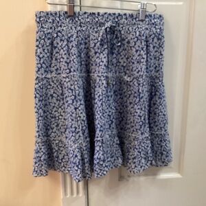 Princess Polly Zella printed mini skirt dark blue size 8